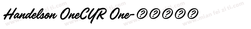 Handelson OneCYR One字体转换